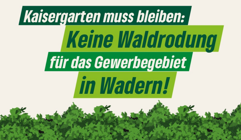 Waderner Grüne fordern: Wald am Kaisergarten muss erhalten bleiben